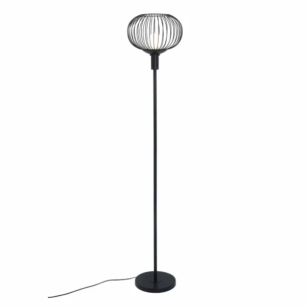 LAMPADAIRE 160CM ACIER PEINT NOIR E27 ARVEN