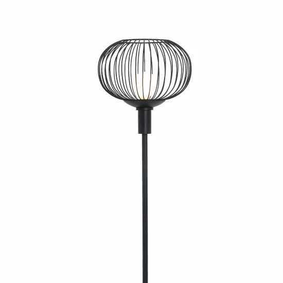 LAMPADAIRE 160CM ACIER PEINT NOIR E27 ARVEN 2