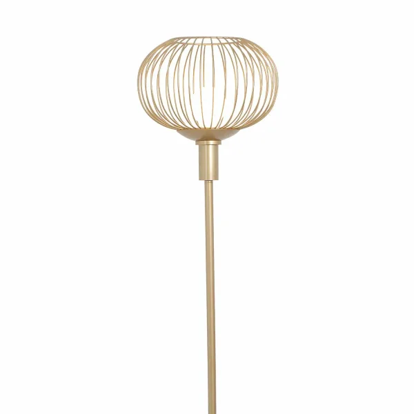 LAMPADAIRE 160 CM ACIER PEINT DORÉ E27 ARVEN