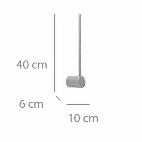 APPLIQUE LED 6W 3000K ACIER PEINT BLANC 40 CM MIREA