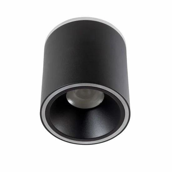 SPOT EN SAILLIE CYLINDRIQUE LED 25W 4000K Ø12 CM NOIR