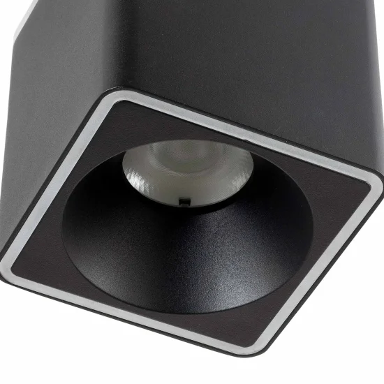 SPOT DE SURFACE LED CARRÉ 25W 4000K 12x12CM NOIR 2