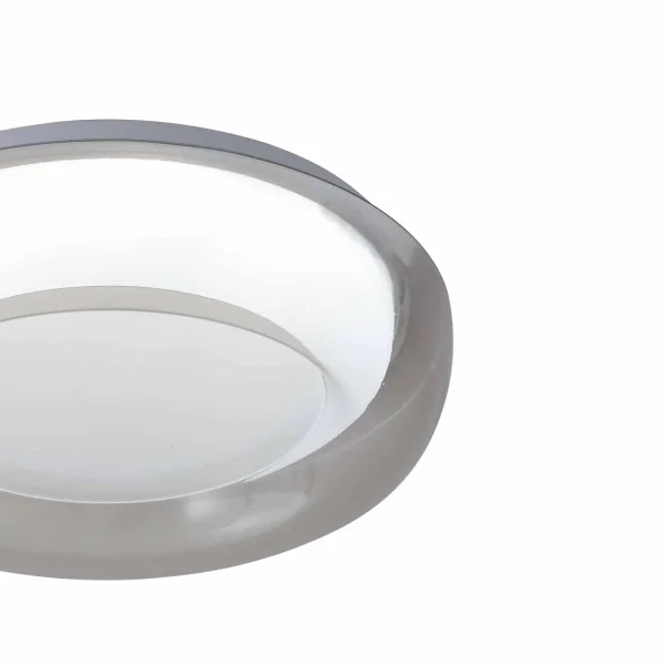 PLAFONNIER LED 68W RÉGLABLE Ø60CM BLANC/FUMÉ ECLORA
