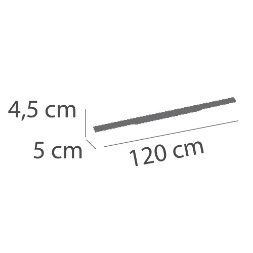 SPOT SUR RAIL LED 53W 4000K 120CM ORIENTABLE BLANC