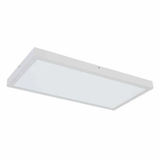 PLAFONNIER LED EN SURFACE 28W 2675 LM 30x60cm SÉLECTEUR DE COULEUR ALUMINIUM BLANC