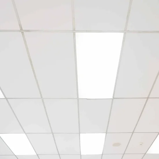 PLAFONNIER LED SURFACE 48W 4859 LM 30x120cm ALUMINIUM BLANC 2