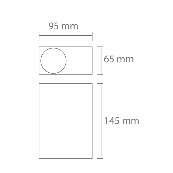 APPLIQUE EXTÉRIEURE FEROX 2 LUMIÈRES GU10 BLANC