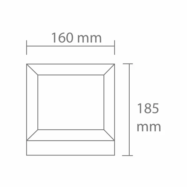 LAMPE POUR MUR EXTÉRIEUR SNOWDROP 16CM E27 BLANC IP54