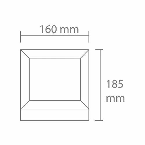 LAMPE POUR MUR EXTÉRIEUR SNOWDROP 16CM E27 BLANC IP54