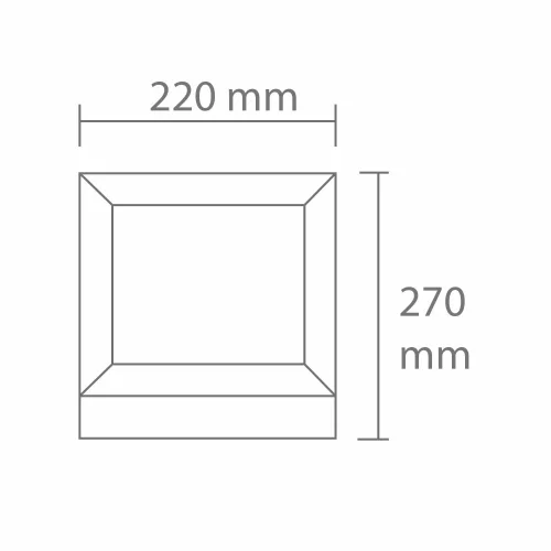 LUMINAIRE MURAL EXTÉRIEUR SNOWDROP 22CM E27 MARRON IP54