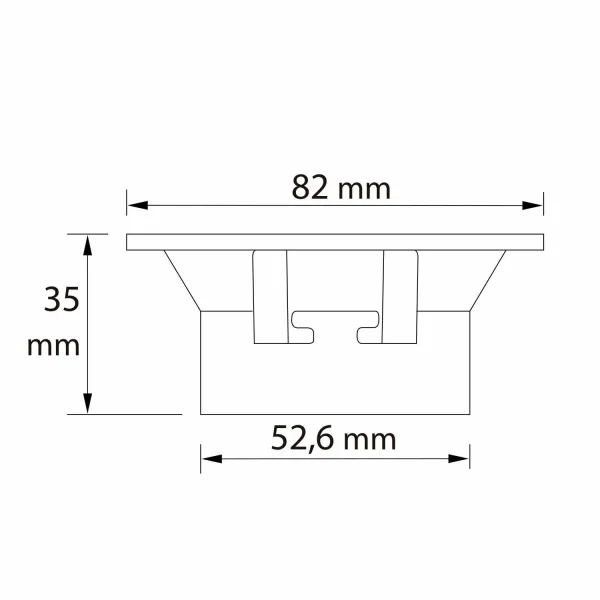 SPOT ENCASTRÉ ROND PROFONDEUR EXTRA 3,5 CM ALUMINIUM NOIR