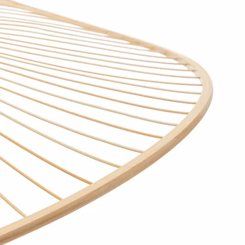 SUSPENSION EN BOIS ET FIBRES NATURELLES Ø60CM E27 TIKI