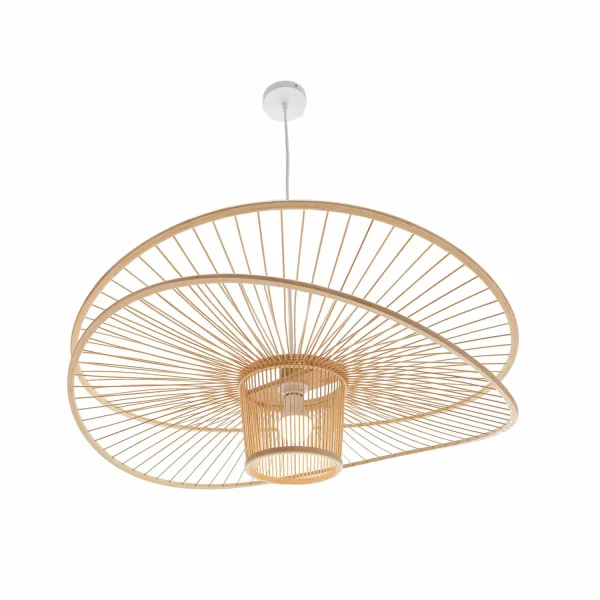 SUSPENSION EN BOIS Ø60CM E27 PORTOBELO