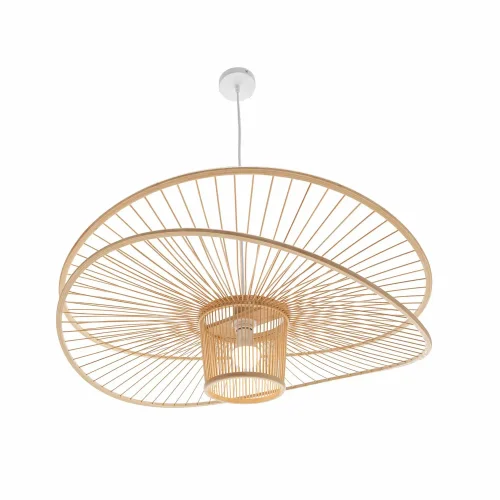 SUSPENSION EN BOIS Ø60CM E27 PORTOBELO