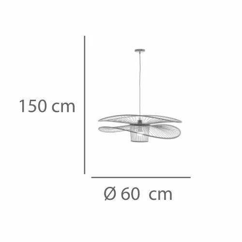 SUSPENSION EN BOIS Ø60CM E27 PORTOBELO