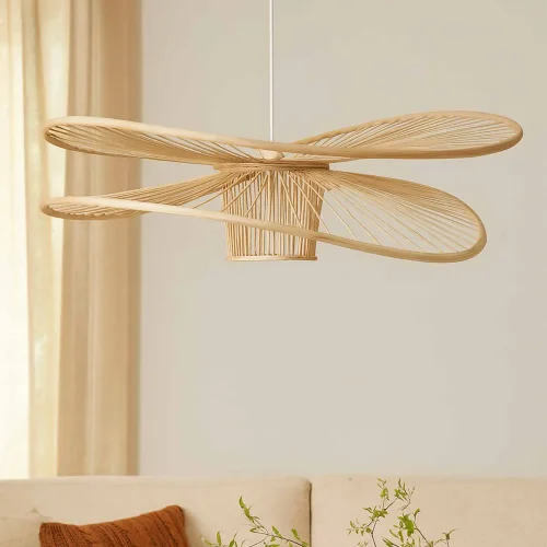 SUSPENSION EN BOIS Ø80CM E27 NUKU