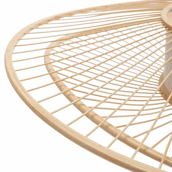 SUSPENSION EN BOIS ET TISSU Ø70CM E27 MALAI