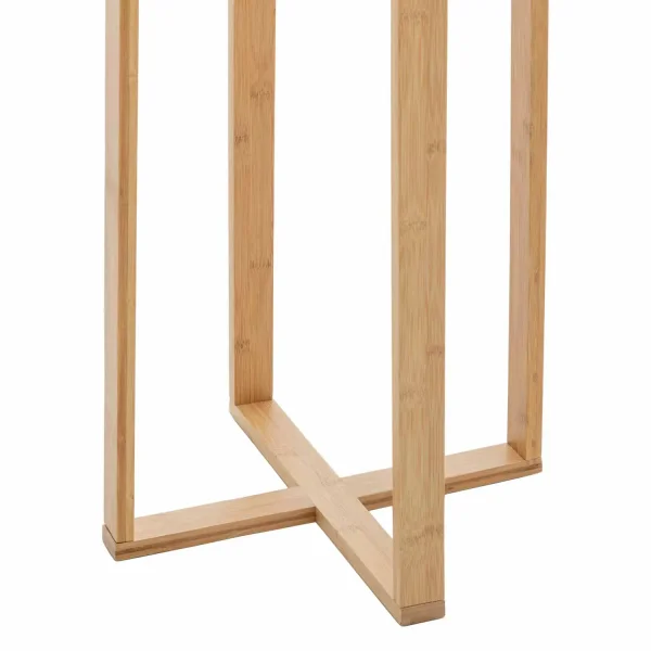 LÁMPARA DE PIE EN MADERA Y TELA Ø43CM E27 HAGEN