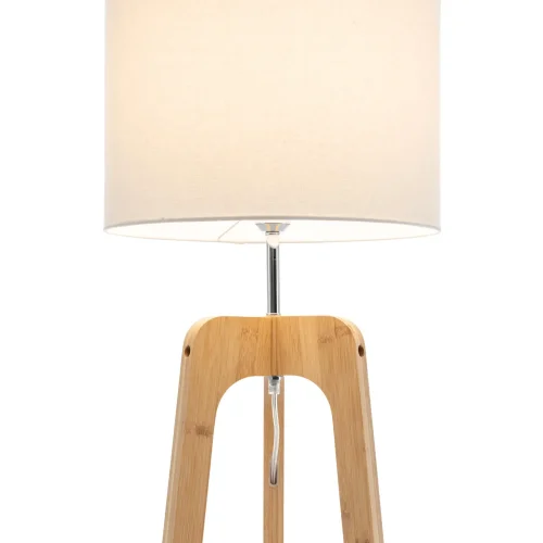 LAMPADAIRE EN BOIS ET TISSU Ø40CM E27 HAGEN