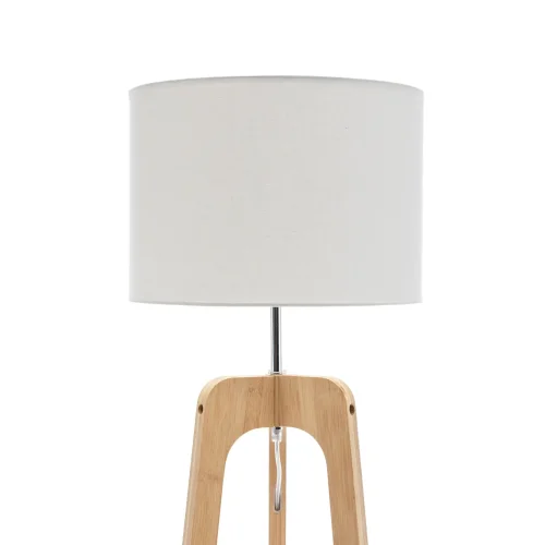 LAMPADAIRE EN BOIS ET TISSU Ø40CM E27 HAGEN