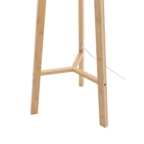 LAMPADAIRE EN BOIS ET TISSU Ø40CM E27 HAGEN