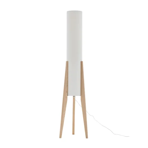 LAMPADAIRE EN BOIS ET TISSU 2 LUMIÈRES E27 Ø36CM HAGEN