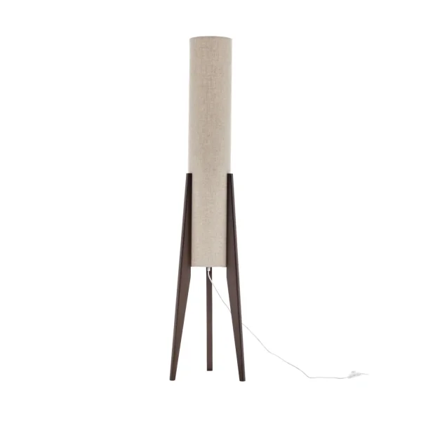 LAMPADAIRE EN BOIS ACACIA ET TISSU 2 LUMIÈRES E27 Ø36CM HAGEN