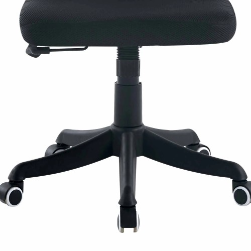 CHAISE DE BUREAU À ROULETTES GRISE ET NOIRE AVENTURINA