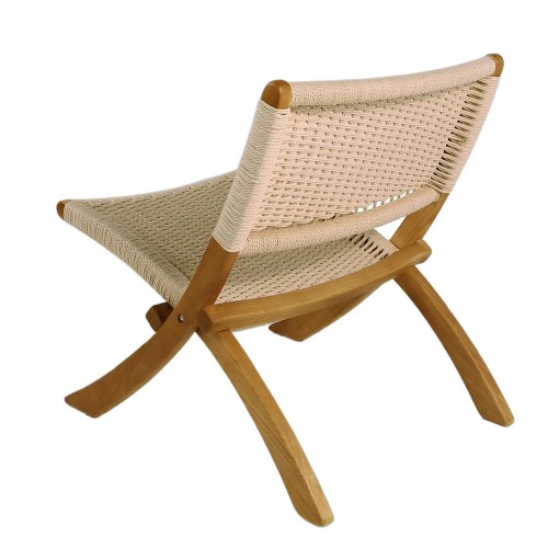 FAUTEUIL EN BOIS NATUREL ET CORDAGE ZUNA