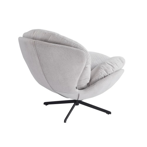 FAUTEUIL GRIS TEO