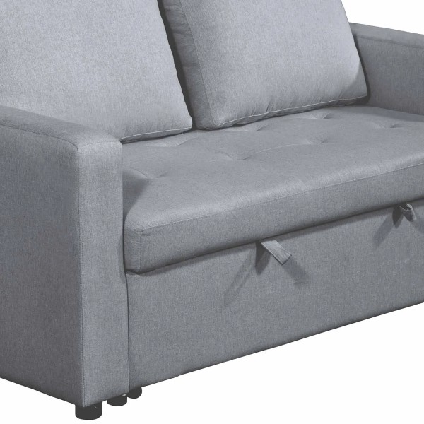 CANAPÉ-LIT TAPISSÉ GRIS TOKIO