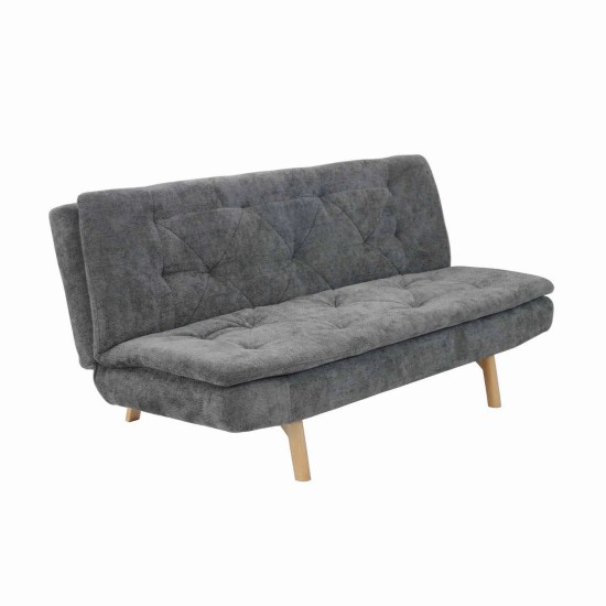 CANAPÉ-LIT EN TISSU GRIS MARENGO VELMA