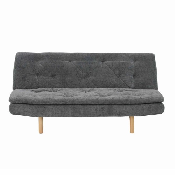 CANAPÉ-LIT EN TISSU GRIS MARENGO VELMA