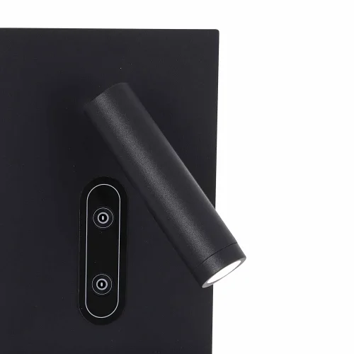 APPLIQUE LED 10W 3000–6000K TACTILE NOIR AVEC CHARGE SANS FIL MILO