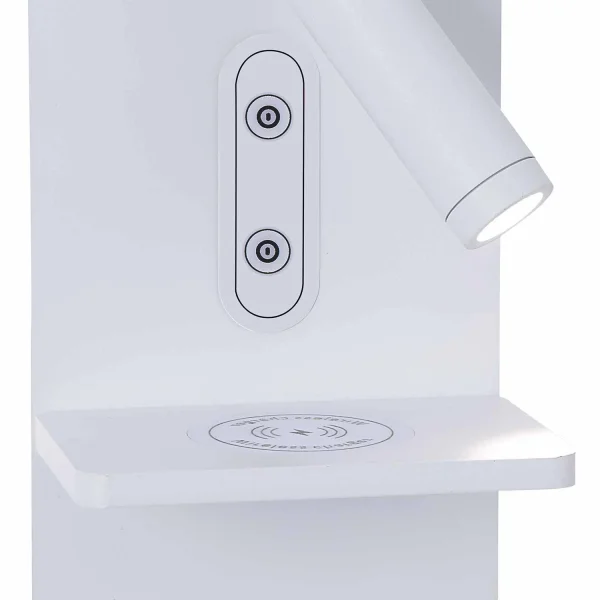 APPLIQUE LED 10W 3000–6000K TACTILE BLANC AVEC CHARGE SANS FIL MILO