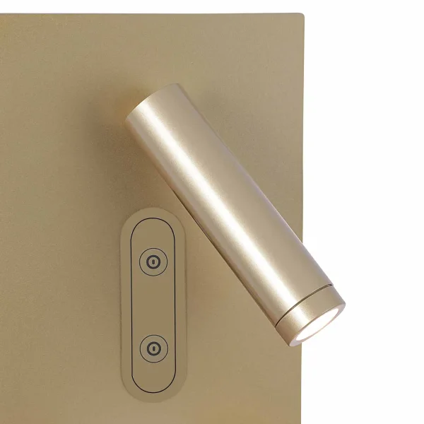 APPLIQUE LED 10W 3000–6000K TACTILE DORÉ AVEC CHARGE SANS FIL MILO