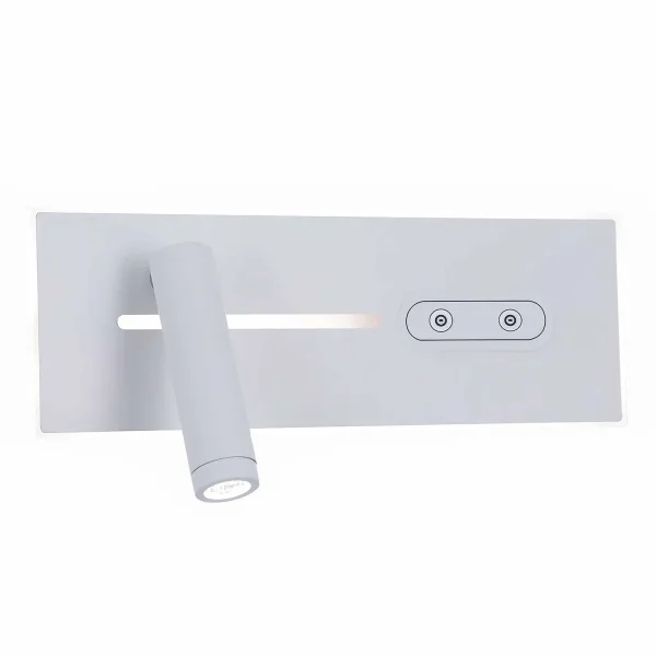APPLIQUE LED 10W RÉGLABLE TACTILE BLANCHE 27,5 CM SAEL