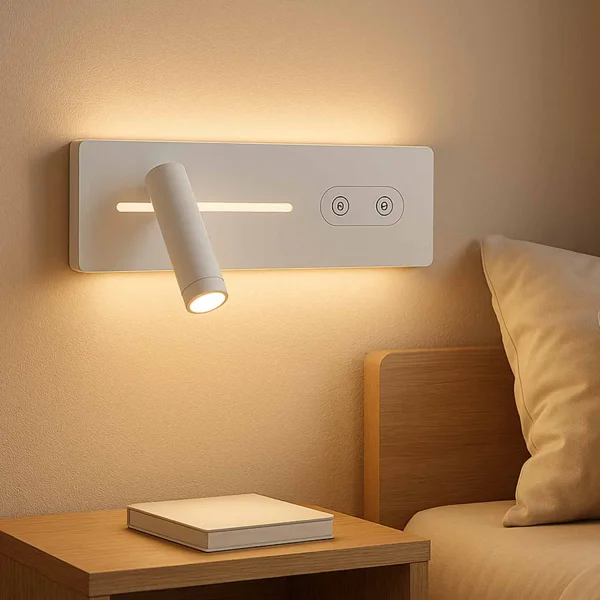 APPLIQUE LED 10W RÉGLABLE TACTILE BLANCHE 27,5 CM SAEL