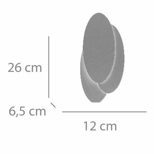 APPLIQUE LED DÉCORATIVE 8W 3000-6000K BLANC LUNE