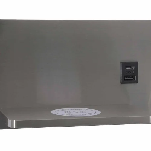 APPLIQUE LED 8W 3000–6000K TACTILE NICKEL AVEC CHARGE SANS FIL ZEKO