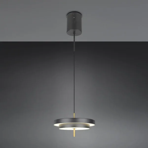 SUSPENSION LED 34,5W RÉGLABLE 2300-3000-4000K NOIR OR ELIX