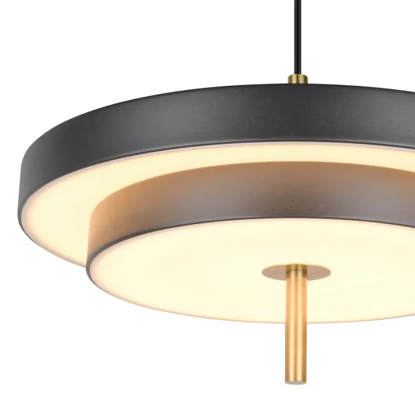 SUSPENSION LED 34,5W RÉGLABLE 2300-3000-4000K NOIR OR ELIX