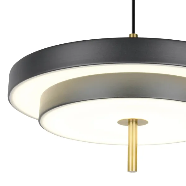 SUSPENSION LED 34,5W RÉGLABLE 2300-3000-4000K NOIR OR ELIX