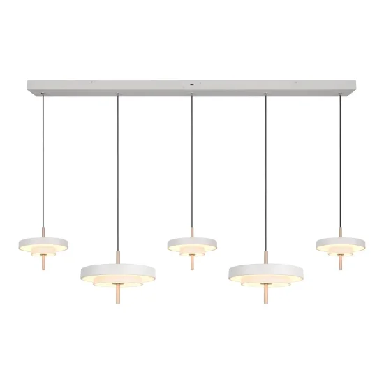 SUSPENSION LED 50W RÉGLABLE 2300-3000-4000K GRIS CHAUD ELIX