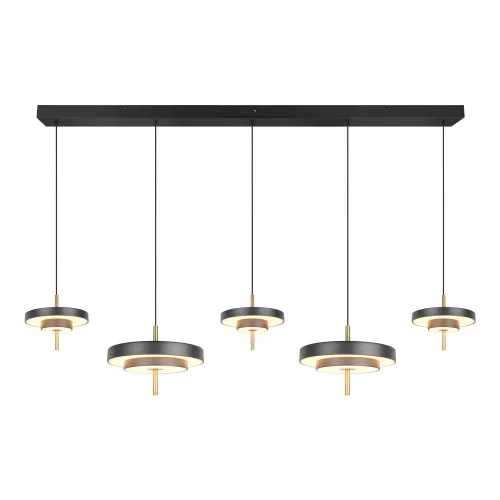 SUSPENSION LED 50W RÉGLABLE 2300-3000-4000K NOIR OR ELIX