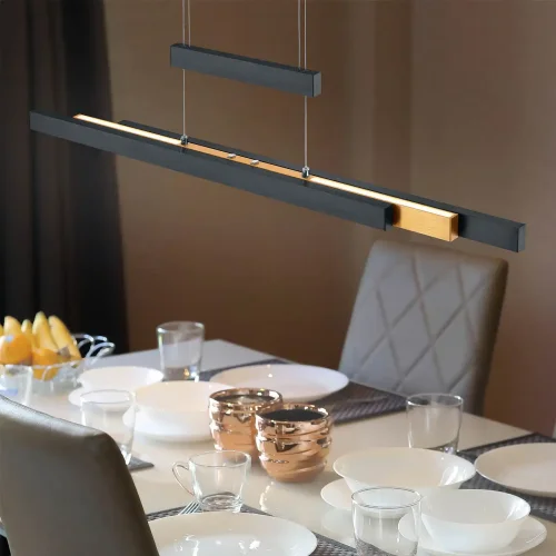 SUSPENSION LED 45W 2700K-5000K NOIR LUNOR