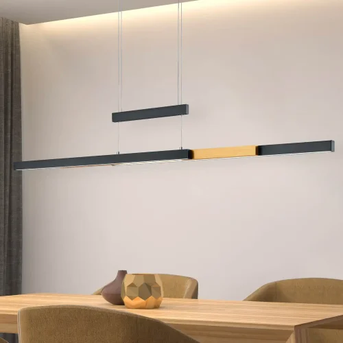 SUSPENSION LED 45W 2700K-5000K NOIR LUNOR