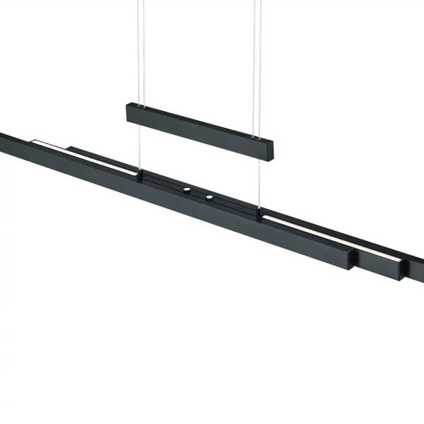 SUSPENSION LED 45W 2700K-5000K NOIR LUNOR