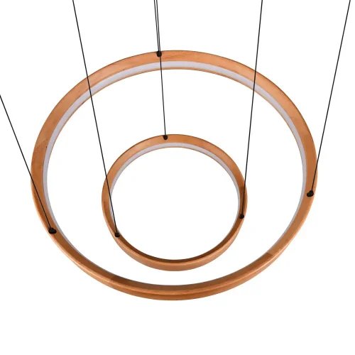 SUSPENSION LED 37W 3000K BOIS NATUREL SOLAN