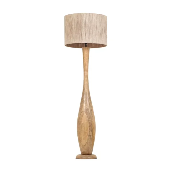 LAMPADAIRE BOIS NATUREL/JUTE E27 TAIS
